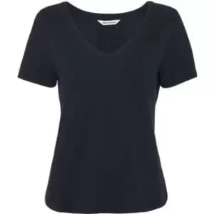 Whistles Sophie V Neck Cotton Tshirt - Blue