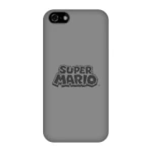 Nintendo Super Mario Distressed Logo Phone Case - iPhone 5C - Snap Case - Gloss