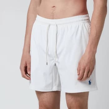 Polo Ralph Lauren Mens Traveler Swim Shorts - White - L