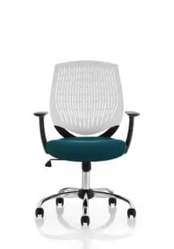 Dura White Back Bespoke Colour Seat Maringa Teal