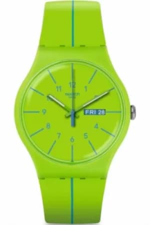 Unisex Swatch Verde Azul Watch SUOG707