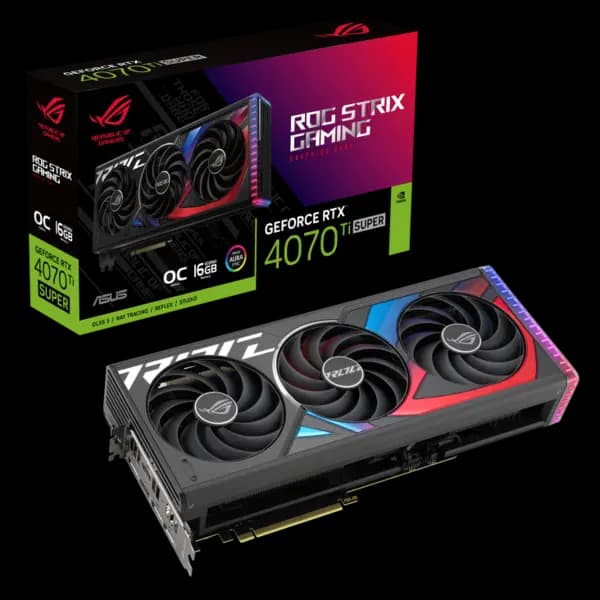 ASUS ROG Strix GeForce RTX 4070 Ti SUPER 16GB GDDR6X OC Edition Graphics Card