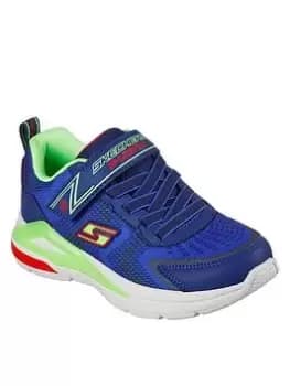 Skechers Boys Tri-namics Lighted Trainer, Navy, Size 1 Older