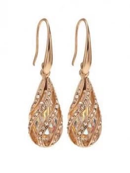 Jon Richard Jon Richard Rose Gold Cage Earring