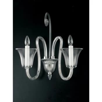Fan Europe Lighting - Fan Europe PALACE Twin 2 Light Candle Wall Light Chrome 60x48x32cm