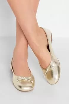 Leather Ballerina Pumps