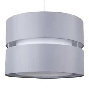 Sophia Pendant Shade in White and Grey