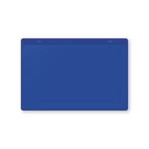 Document pouches, magnetic, A5 landscape, pack of 10, blue