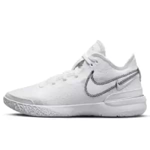 Nike Zoom Lebron Nxxt Gen Triple White/Metallic Silver-Black, size: 9, Male, Basketball Performance, DR8784-101