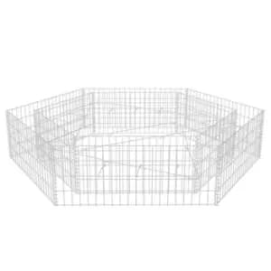 Vidaxl Hexagonal Gabion Raised Bed 200X173X40 cm