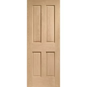 XL Joinery Traditional NRM Victorian 4 Panel Unfinished Oak Internal Door - 1981mm x 686mm (78 inch x 27 inch)