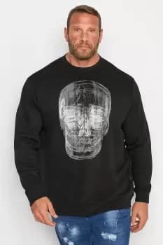 X-Ray Skull Print Sweatshirt