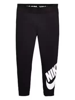 Nike Younger Girl G Nsw Leg A See Legging - Black, Size 2-3 Years