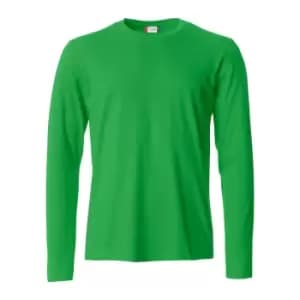 Clique Mens Basic Long-Sleeved T-Shirt (L) (Apple Green)