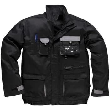 TX10BKRL - sz L Texo Contrast Jacket - Black - Portwest