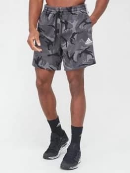adidas Camo Short - Grey, Size XL, Men