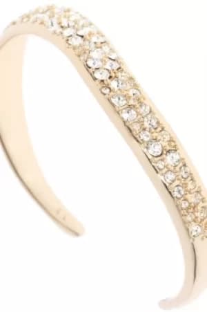 Ladies Karen Millen Gold Plated Pave Crystal Wave Cuff SM KMJ949-24-02SM