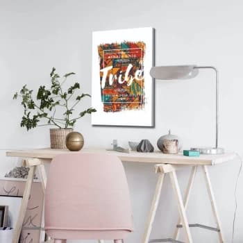 4570ABSC - 027 Multicolor Decorative Canvas Painting