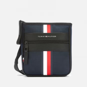 Tommy Hilfiger Mens Elevated Tape Mini Crossover Bag - Navy