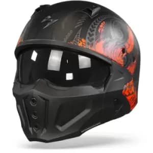 Scorpion Covert-X Tattoo Matt Black-Red 2XL