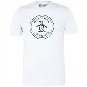Original Penguin Flocked T Shirt - 402 Ballad Blue
