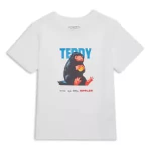 Fantastic Beasts Teddy Kids T-Shirt - White - 11-12 Years
