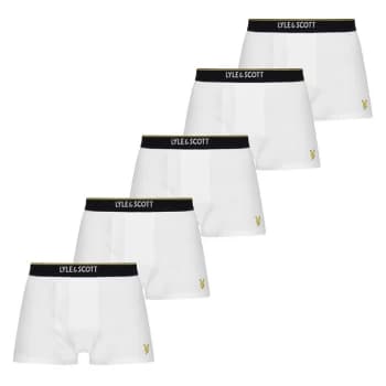 Lyle and Scott Jackson 5 Pack Trunks - White 149