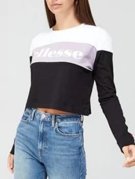 Ellesse Heritage Reptans Crop T-Shirt - Black