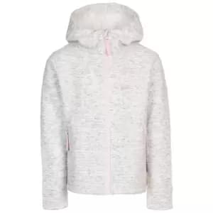 Trespass Girls Hostile Fleece Hoodie (9-10 Years) (White)