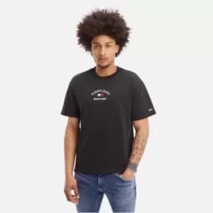 Tommy Jeans Timeless Logo Cotton T-Shirt - L