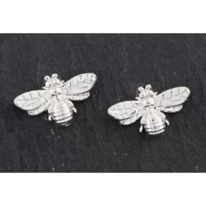 Honey Bee Silver Plated Stud Earrings