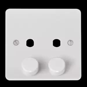MODE 2 GANG SINGLE DIMMER PLATE & KNOBS