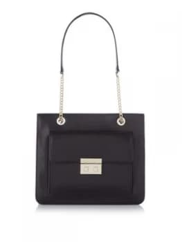 DKNY Ann medium tote with chain strap Black