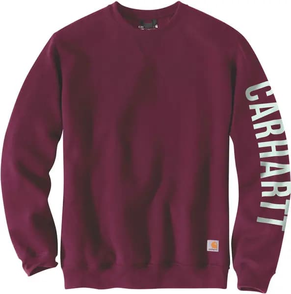 Carhartt Crewneck Graphic Logo Pullover, red, Size 2XL