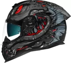 Nexx SX.100R Abisal Helmet, black-red Size M black-red, Size M