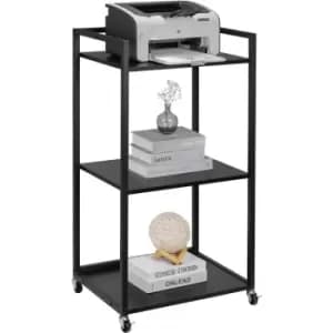 Vevor - Printer Stand with Wheels, Height Adjustable 3 Tier Printer Stand, Printer Cart with Storage Shelves for Printer, Scanner, Fax, Home Office