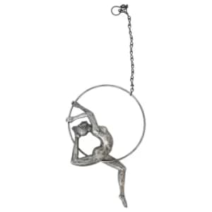 Silver Gymnast on Ring 26cm