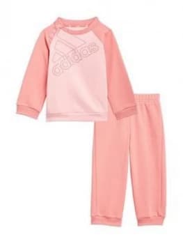 Boys, adidas Infant Bl Fl Jogger Set, Pink, Size 18-24 Months