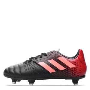adidas All Blacks Soft Ground Rubgy Boots Junior Boys - Black/Red