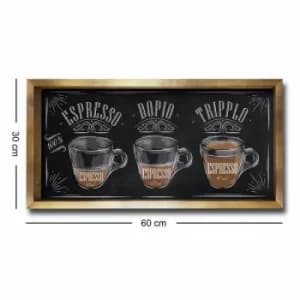 3060AHS-007 Multicolor Decorative Framed MDF Painting