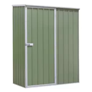 Dellonda Galvanized Steel Storage Shed 1.5 x 0.8 x 1.9m Pent Roof Green DG11