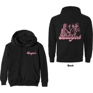 BlackPink - Photo Back Unisex Large Hoodie - Black