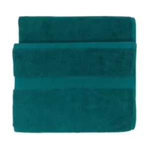Loft Combed Cotton Bath Towel Teal