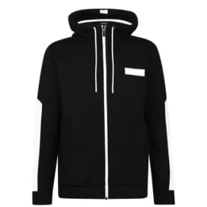 Hugo Boss Athleisure Saggy Batch Logo Zip Through Hoodie Black Size L Men