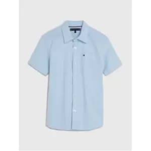 Tommy Hilfiger Stretch Oxford Shirt S/S - Blue