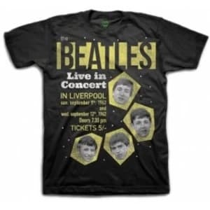 The Beatles Live in Concert Mens Black Boxed TS: XXL