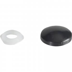 Forgefix Domed Screw Cover Caps Black Pack of 20