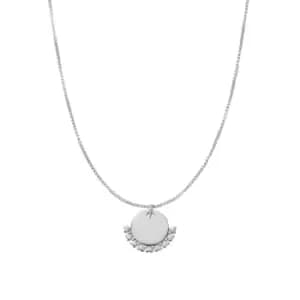 Personalised Delicate Box Chain Heart Necklace PSNDB3054