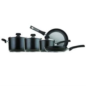 Prestige 5 Piece Dura Forge Pan Set - Black