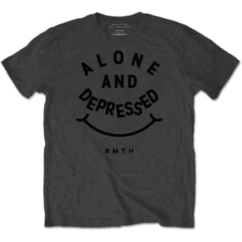 Bring Me The Horizon - Alone & Depressed Unisex X-Large T-Shirt - Grey